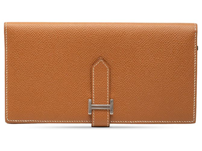 Hermès Brown Epsom Bearn Wallet