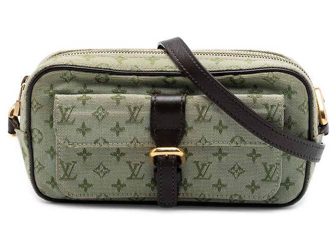 Louis Vuitton Green Monogram Mini Lin Juliette MM Verde Verde oliva