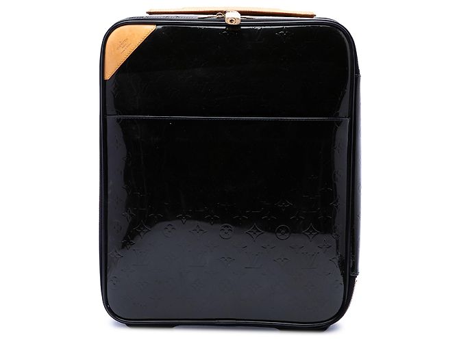 Louis Vuitton Black Monogram Vernis Pegase 45 Preto