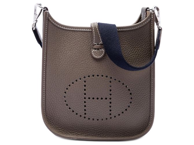 Hermès Marron Clemence Evelyne 16 Amazone Taupe