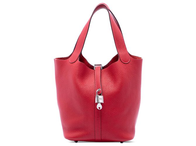 Hermès Red Clemence Picotin Lock 22 Rouge