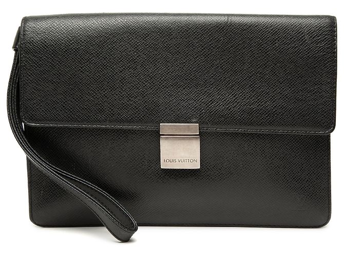 Louis Vuitton Negro Taiga Selenga