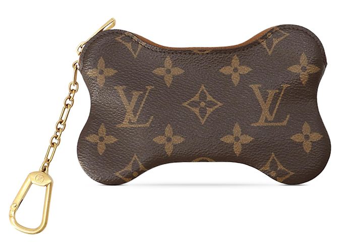 Louis Vuitton Brown Monogram Bone Key Pouch