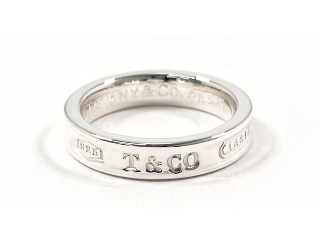 Anillo de banda estrecha Tiffany & Co. 1837 Plata
