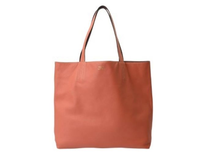 Hermès Sac cabas HERMES Double Sens 45 Rouge Corail