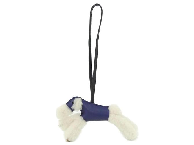 Hermès Hermes Buddy Accessory Bag Charm Black Blue Cream