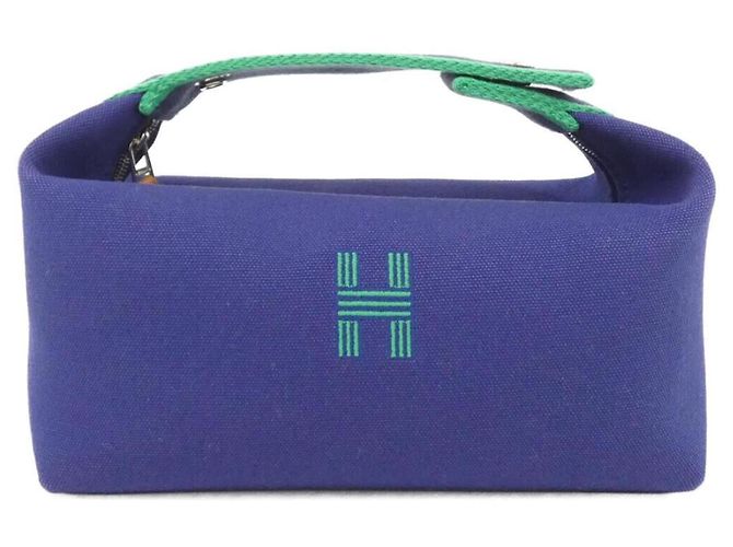 Hermès Hermes Bride à Black PM Handtasche Pouch Blau