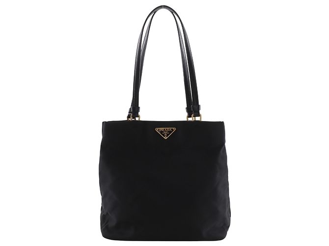 Tote Sac cabas en nylon noir Prada