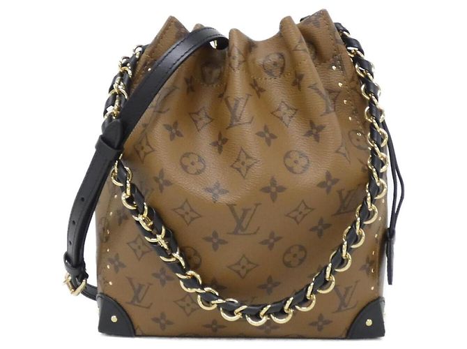 Noe Sac à épaule Louis Vuitton Monogram Reverse Noé Marron