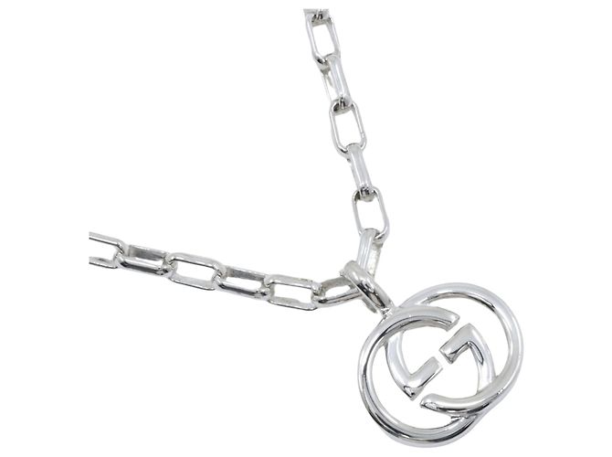 Collar Gucci Interlocking G Plata