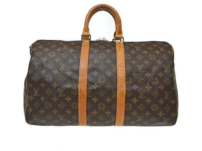 Louis Vuitton Keepall Bandouliere Monogram Canvas 45 Marrom
