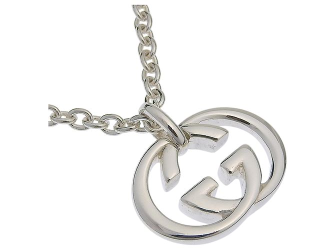 Collar Interlocking Gucci Plata 