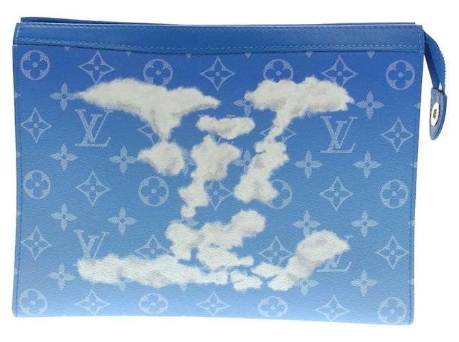 Louis Vuitton Monogram Clouds Pochette Voyage Bleu