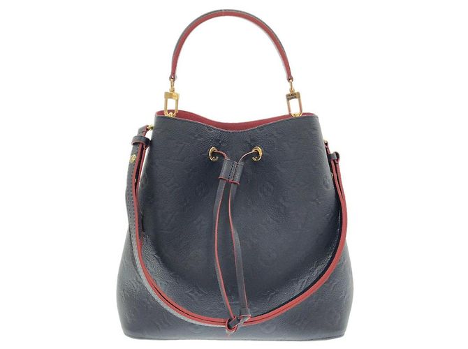 Néonoé Louis Vuitton Monogram Empreinte Neo Noe Schultertasche Rot