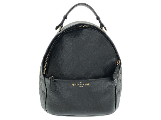 Louis Vuitton Monogram Empreinte Sorbonne Rucksack Schwarz