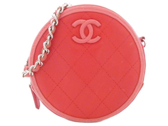 Bolso de Hombro Chanel AP0060 Rosa Roja