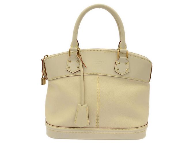 Louis Vuitton Suhali Lockit PM Handtasche Weiß