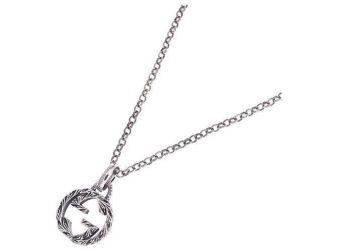 Collar Gucci Interlocking G en plata