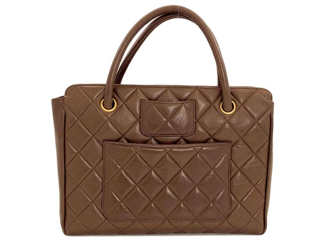 Sac cabas Chanel Matelassé Marron