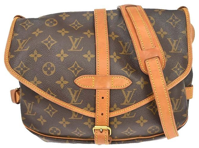 Louis Vuitton Saumur Monogram Canvas 30 Braun