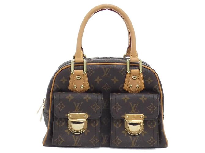 Louis Vuitton Monogram Manhattan PM Handtasche Braun Monogramm