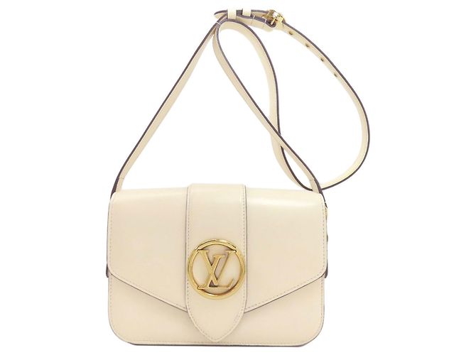 Bolsa de Ombro Louis Vuitton Pont Neuf Bege