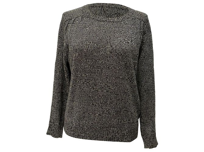 Autre Marque Maglione girocollo A.P.C. in lino grigio 