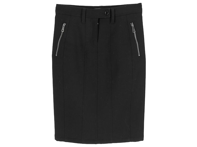 Burberry Brit Bleistiftrock aus schwarzer Wolle