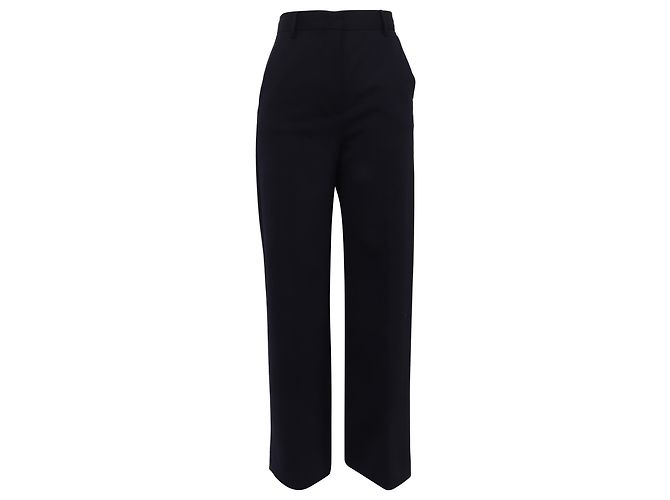 Max Mara Weekend Plissee-Hose aus Polyester in Navy Blue Blau Marineblau
