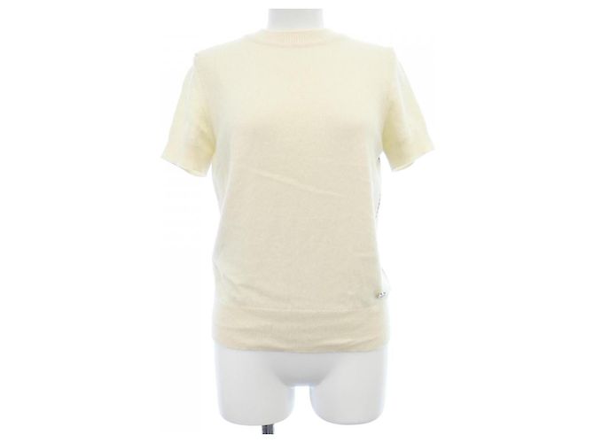 Hermès Hermes 2E2638D1 Kaschmir Strickware 36 Weiß