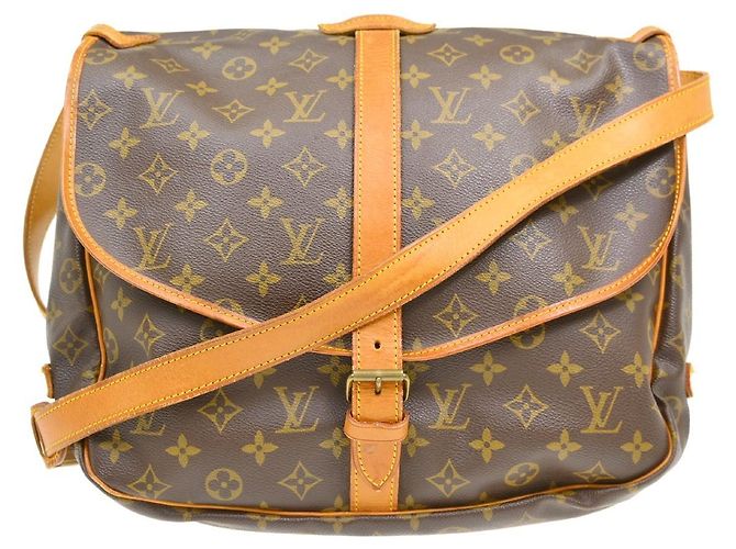 Louis Vuitton Saumur Monogram Canvas 35 Marrone