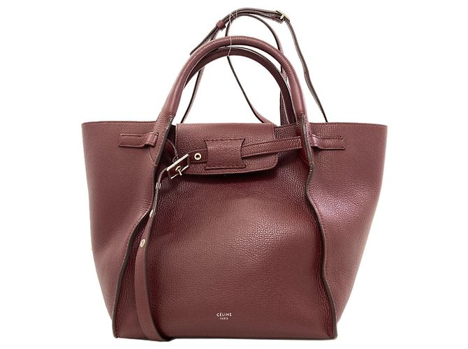 Céline Celine Big Bag Small 2-Way Tote Bordeaux
