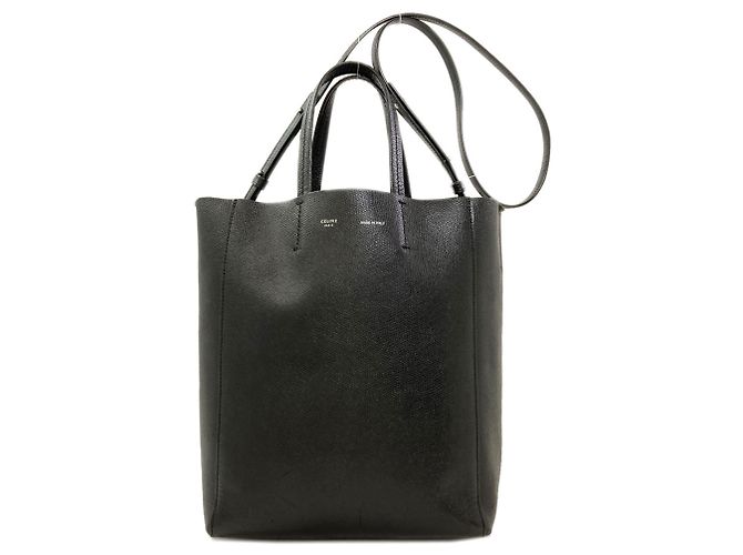 Cabas Céline Borsa Tote Verticale 2-Way Celine Nero 