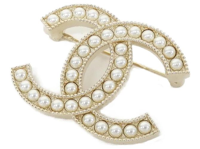 Spilla Chanel ABB266 Oro e Bianco D'oro 