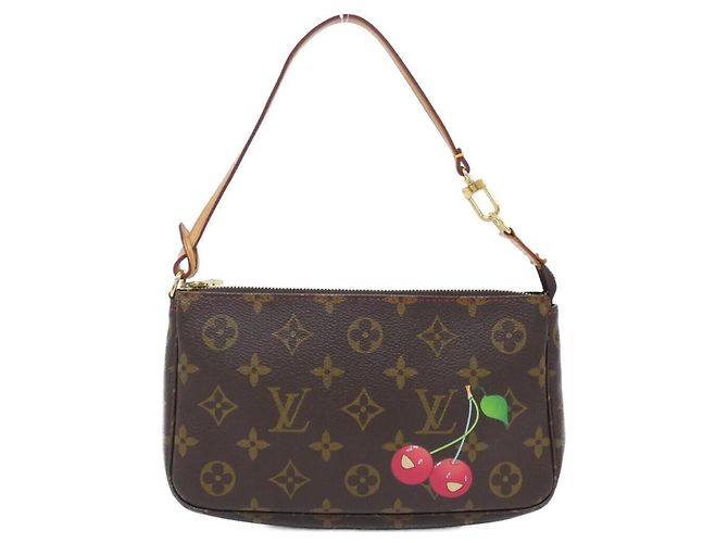Louis Vuitton Monogram Cherry Pochette Accessoires Marron Monogramme