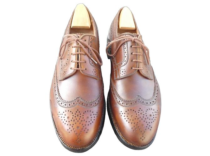 JM Weston J.M. Weston Scarpe Richelieu Wingtip in Pelle Marrone