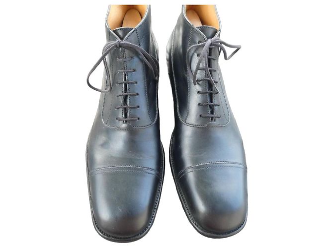 Botines J.M. Weston de piel negra Cap-Toe Negro