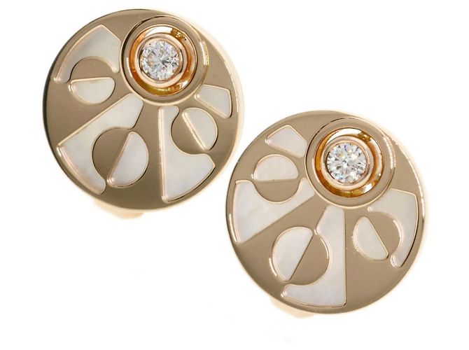 Bulgari Boucles d'oreilles Bvlgari Intarsio Diamond Shell