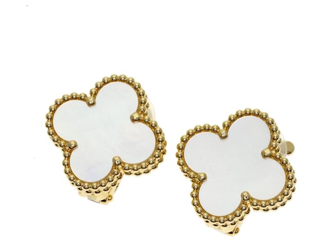 Orecchini Vintage Alhambra in madreperla Van Cleef & Arpels 