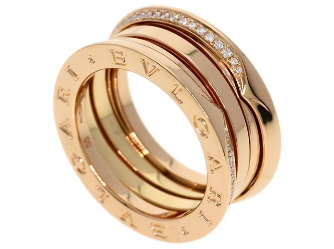 Bulgari Bague B-zero1 3-Band en or rose 18K et diamants