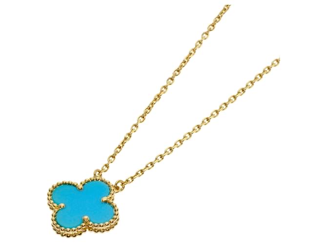 Van Cleef & Arpels Vintage Alhambra Turquoise Necklace 