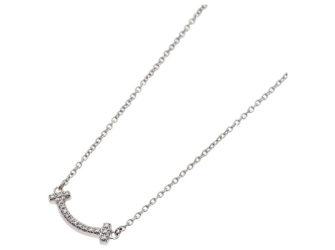 Tiffany & Co. T Smile Mini Diamant-Halskette