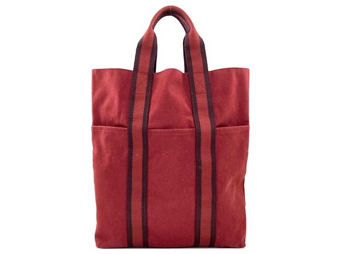 Hermès Hermes Fourre-Tout Cabas Tote Bag Rosso
