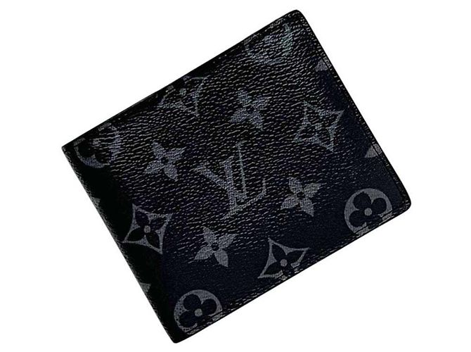 Louis Vuitton Bi-fold Wallet in Monogram Eclipse Black