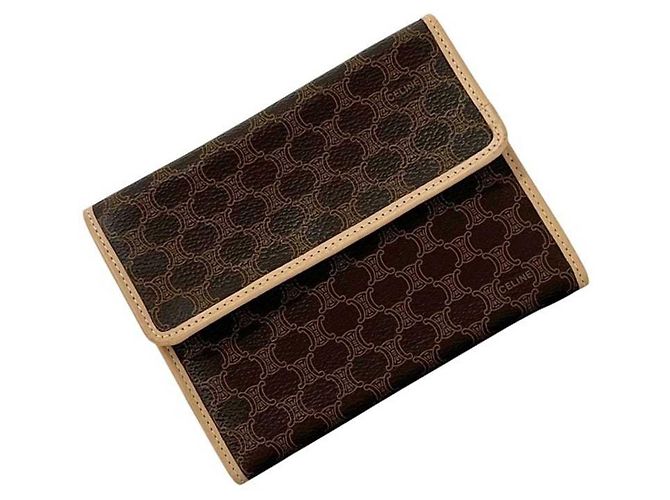 Céline Celine Tri-fold Wallet in Brown
