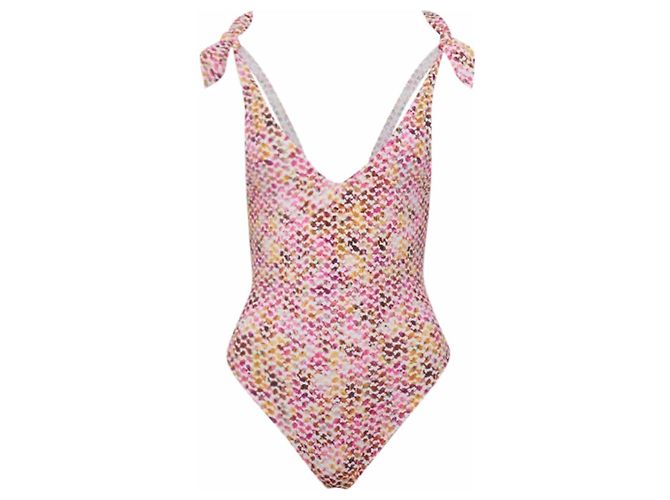 Autre Marque Lala Berlin Bañador Izzie Kutiya Sunset Rosa Blanco Dorado