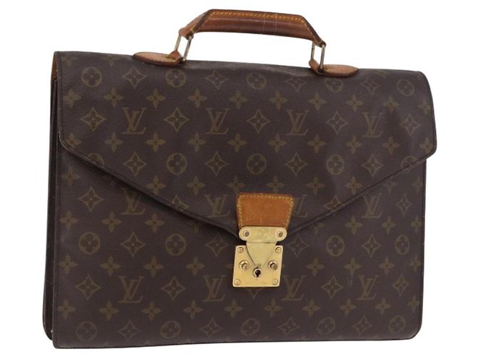LOUIS VUITTON Monogram Serviette Conseiller Briefcase M53331 LV Auth 185967 Monograma