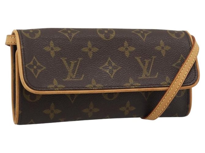 LOUIS VUITTON Monogram Pochette Twin PM Shoulder Bag M51854 LV Auth 186295V Monograma