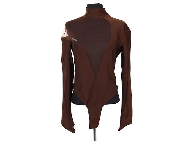 Thierry Mugler Top marrom