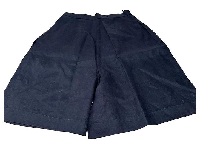 Pantaloncini in cotone vintage Dior blu navy S